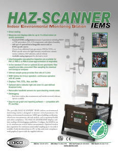 HAZ-SCANNER IEMS Indoor Environmental Monitoring Station Cat