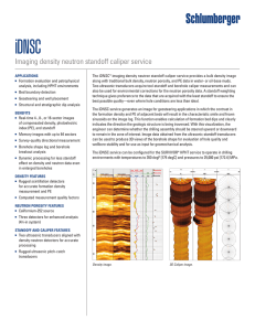 iDNSC Imaging Density Neutron Standoff Caliper