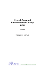 Hybrid–Powered Environmental Quality Meter
