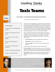 Toxic Teams