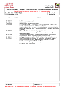 RD-IC-02-01 General Rules for Certification by FA