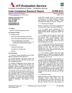 CCRR-0131 Solatube International Inc.