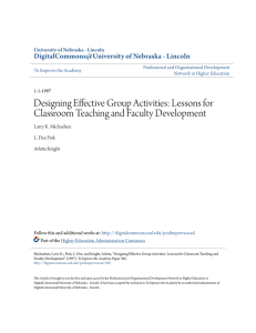 Designing effective group activities: Lessons for classroom teaching