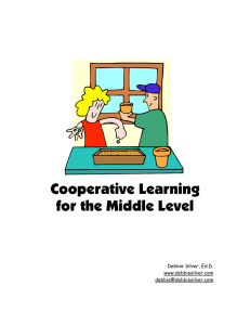 Cooperative Learning for Middle School