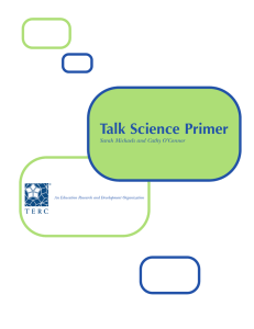 Talk Science Primer - The Inquiry Project