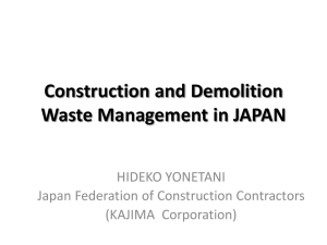 Construction Waste Treatment in JAPAN