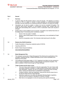 BUILDING DESIGN STANDARDS UNIVERSITY