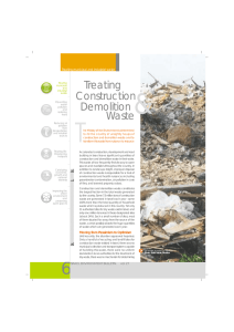 Treating Construction and Demolition Waste