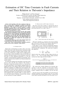 Estimation of DC Time Constants in Fault Currents and Their