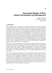 Generalized Models of River System Development and Management