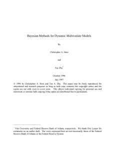 Bayesian Methods for Dynamic Multivariate Models