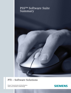 PSS™ Software Suite Summary
