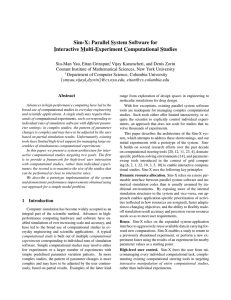 Sim-X: Parallel System Software for Interactive Multi