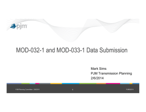 MOD-032-1 and MOD-033-1 Data Submission