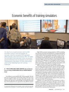 Economic benefits of training simulators