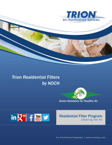 Trion Residential Filters by KOCH