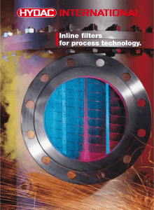 Inline filters for process technology.