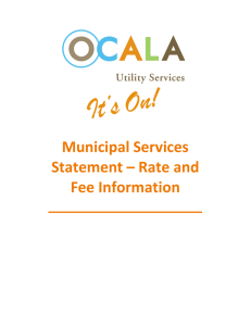 Municipal Services Statement – Rate and Fee