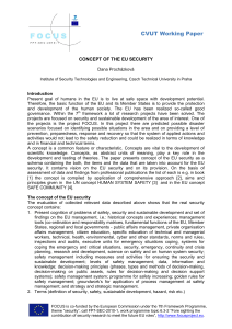 CVUT - Concept of the EU Security