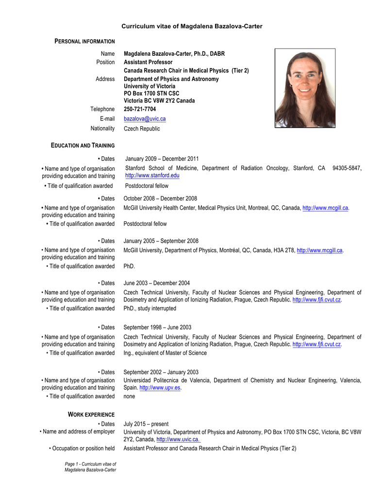 curriculum vitae uvic curriculum vitae uvic