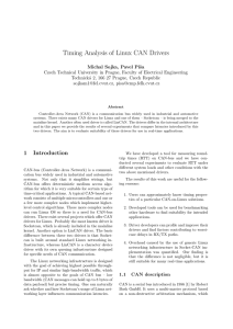 Timing Analysis of Linux CAN Drivers