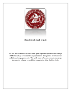 Deck Guide - Borough of Mechanicsburg