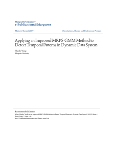 Applying an Improved MRPS-GMM Method to Detect Temporal