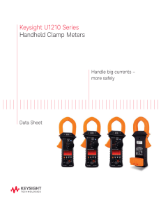 Keysight U1210 Series Handheld Clamp Meters