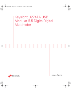 Keysight U2741A USB Modular 5.5 Digits Digital Multimeter