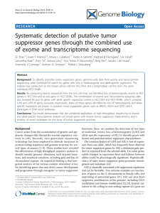 exome and transcriptome sequencing
