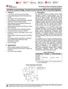 Constant-Voltage, Constant-Current PWM With Primary