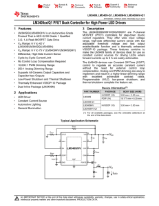 LM3409, -Q1, LM3409HV