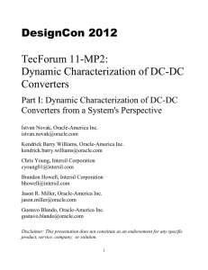 Dynamic Characterization of DC-DC Converters