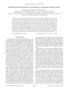 Detecting and characterizing phase synchronization in