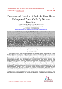 Detection and Location of Faults in Three Phase