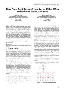 Three Phase Fault Currents Evaluation for 11 Bus 132 kV