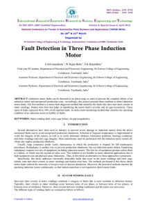 Fault Detection in Three Phase Induction Motor