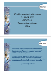 16th Microelectronics Workshop Oct 22-24, 2003 (MEWS