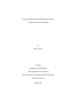 Low-Voltage Bandgap Reference Design Utilizing