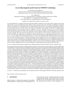 An on-chip magnetic probe based on MOSFET technology