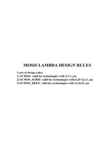 MOSIS LAMBDA DESIGN RULES 3 sets of design rules