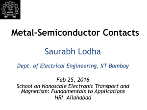 Metal-Semiconductor Contacts