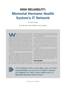 Memorial Hermann Health System`s IT Network