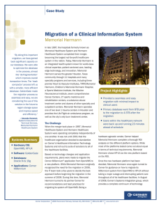 Migration of a Clinical Information System