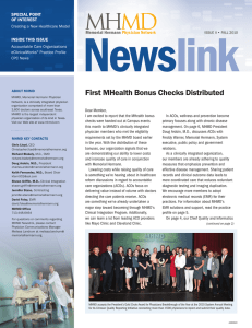 MHMD Newslink - Fall 2010