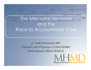 The Memorial Hermann and the Race to Accountable Care