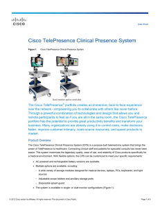 Cisco TelePresence Clinical Presence System Data Sheet