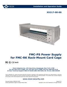 FMC-PS Power Supply Installation and Operation Manual