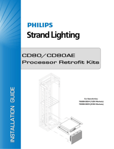 CD80/CD80AE Processor Retro Fit Kits