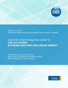 Extreme Weather and Urban Energy